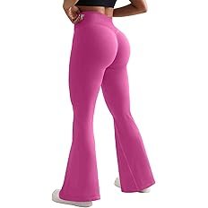 OMKAGI Butt Lifting Flare Leggings for Women review