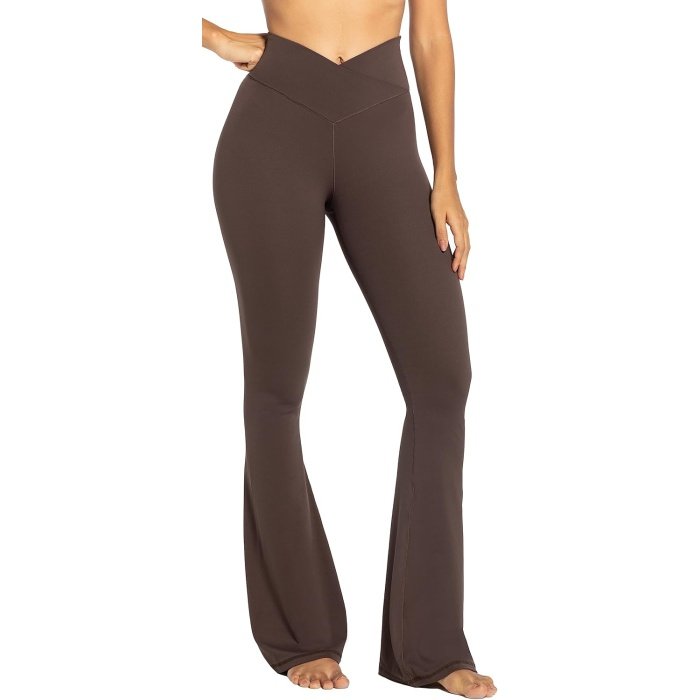 Amazon Discount   .98 Awesome  Sunzel Flare Leggings, Crossover Yoga Pants with Tummy Control, High-Waisted and Wide Leg Amazon