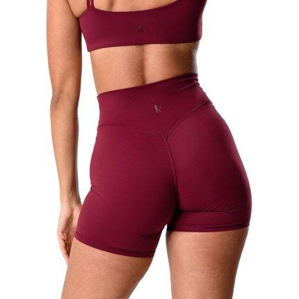 Awesome  $25.98 Flattering  Kamo Fitness Serenity Shorts High Waisted 6" Inseam No Front Seam Thigh Friendly V Booty Seam Women's Biker Shorts