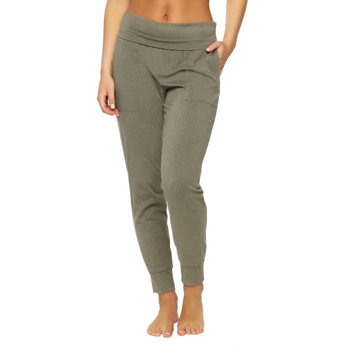 Deal of the Day   .97 Vibrant  Felina | Organic Cotton Stretch Fold-Waist Joggers