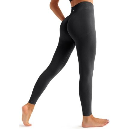 Discount   .99 Versatile   Fisoew Women’s High Waisted Workout Leggings Tummy Control Scrunch Butt Liftting Stretchy Running Gym Yoga Pants