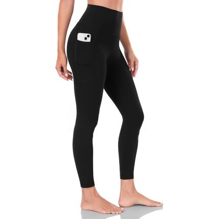 Discount   .99  High-Quality  HeyNuts Workout Pro/Yoga Pro 7/8 Leggings with Side Pockets for Women, High Waisted Tummy Control Compression Pants 25”