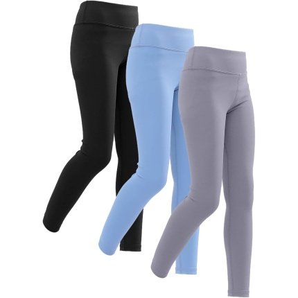 Save  .99 Functional  Girls Compression Pants Kids Athletic Leggings Yoga Dance Sport Workout Running for Youth