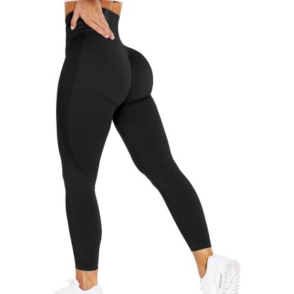 Save  $26.99 Responsible  QOQ Women's Seamless Leggings High Waist Gym Running Vital Yoga Pants Butt Lift Workout Tights Tummy Control