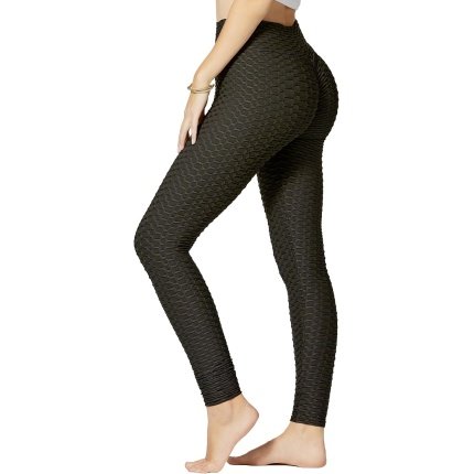 discount price  .95 Functional  Conceited Scrunch Butt Leggings for Women – Anti Cellulite Textured – Tummy Control – Regular and Plus Size – Black – Small-Medium